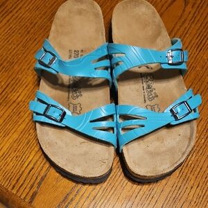 Blue Strappy Sandals